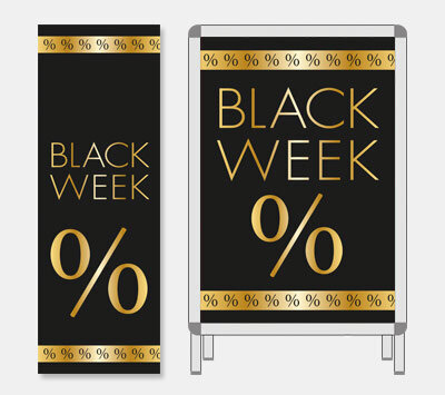 Plakat-Serie Black Week