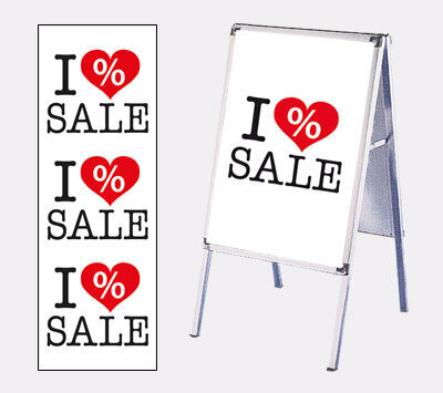 Plakat-Serie I love SALE