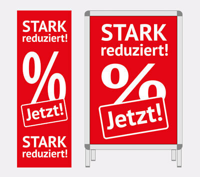 Plakat-Serie Jetzt! Stark reduziert