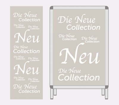 Plakat-Serie Die neue Collection