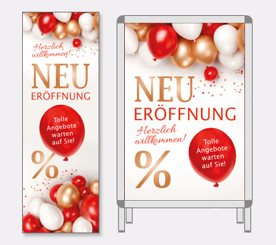 Plakate Neuerffnung