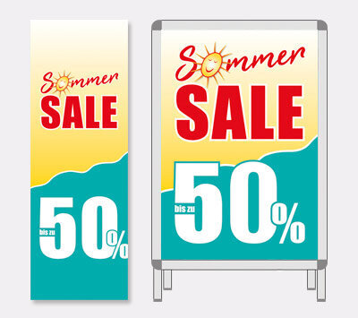 Plakat-Serie Sommer Sale Beach
