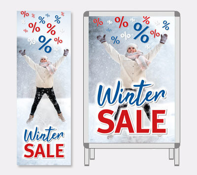 Plakat-Serie Winter Sale