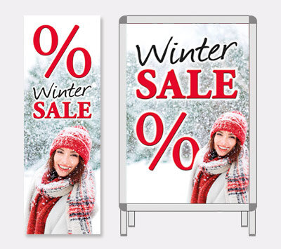 Plakat-Serie Winter Sale %