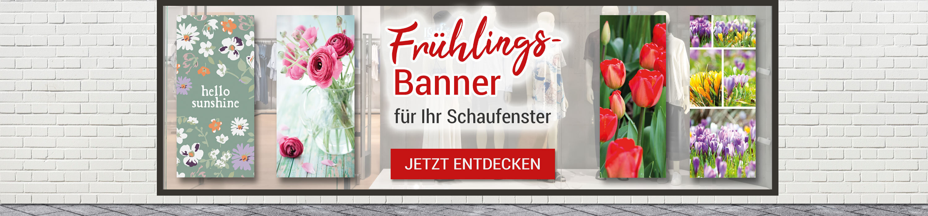 Frhlingsbanner fr Ihr Schaufenster