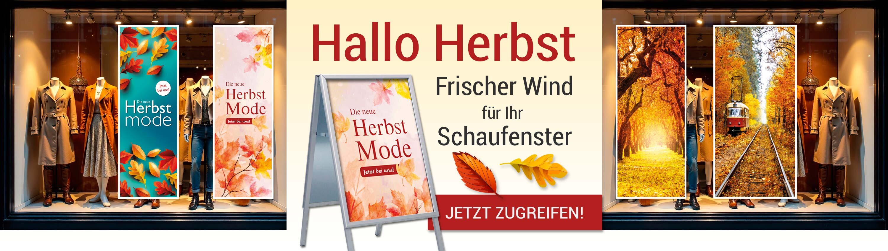Herbstplakate fr Ihr Schaufenster!