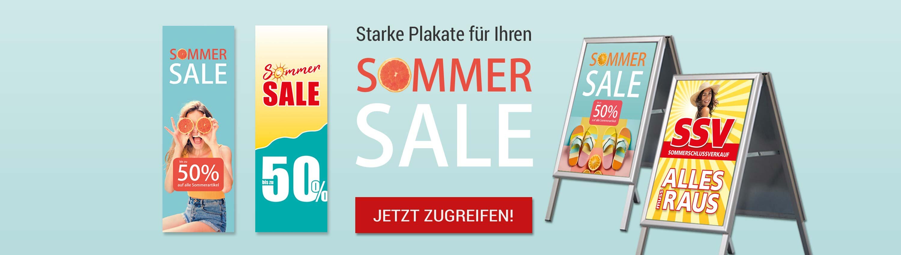 Starke Plakate fr Ihren SOMMER SALE!