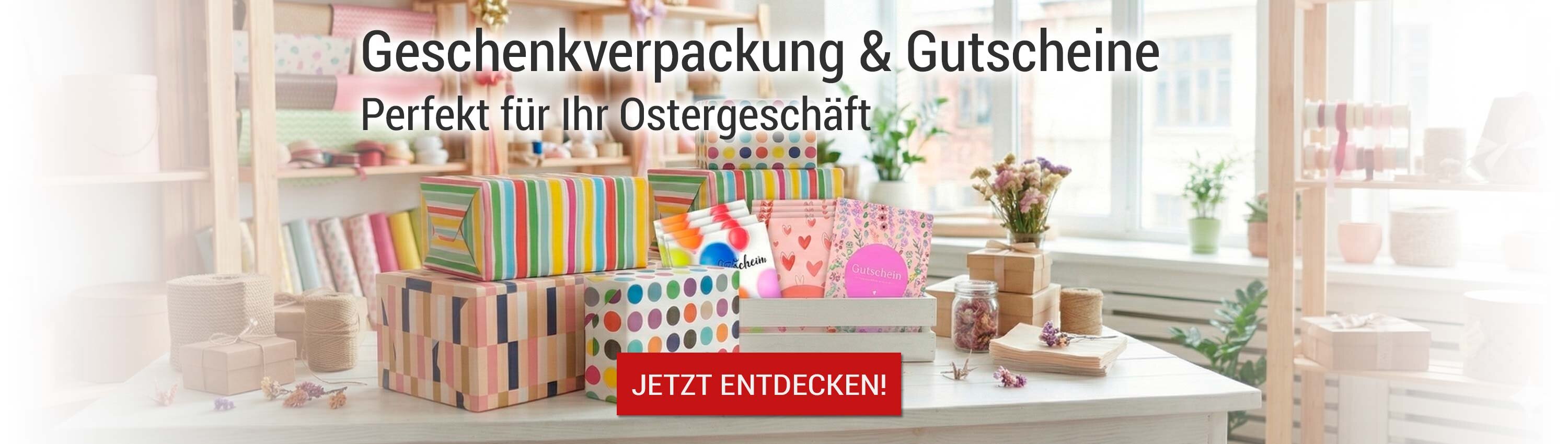 Geschenkverpackung & Gutscheine - Perfekt f�r Ihr Ostergesch�ft