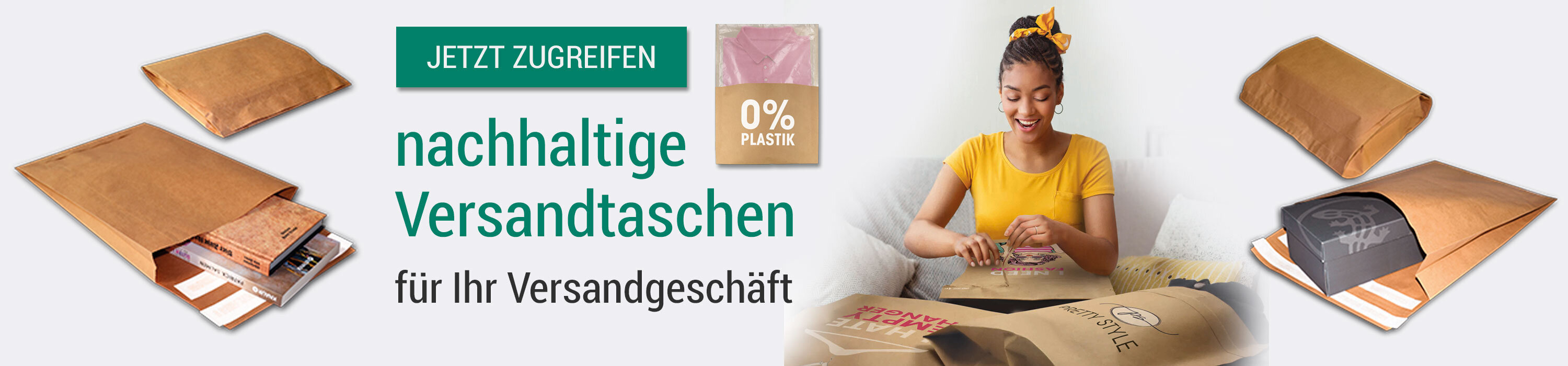 nachhaltige Versandtaschen fr Ihr Geschft