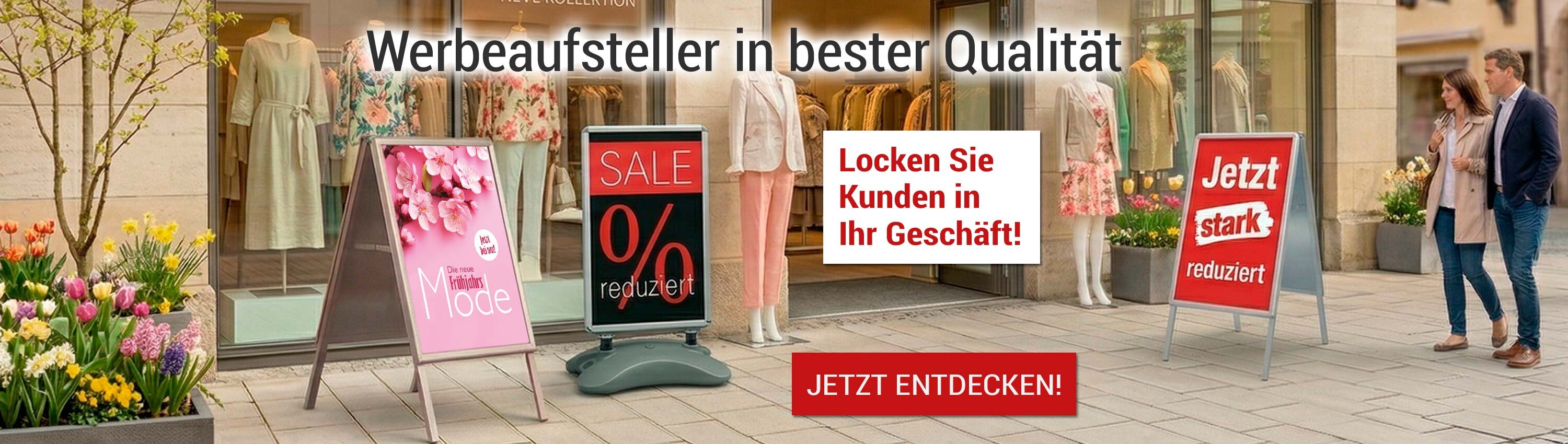Werbeaufsteller in bester Qualit�t