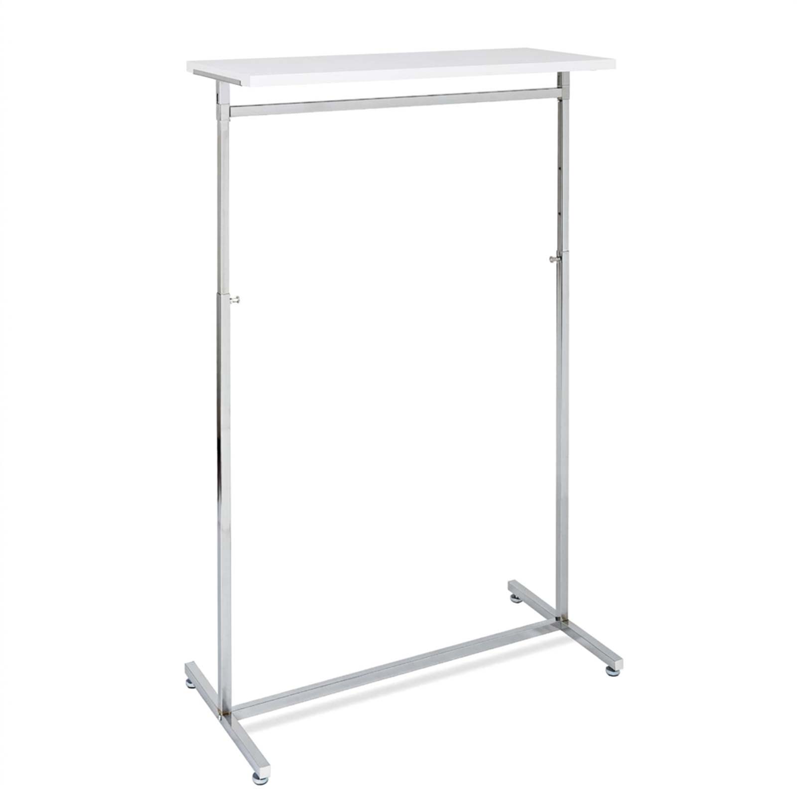 Konfektionsst�nder Steel 100 cm, verchromt mit Fachboden