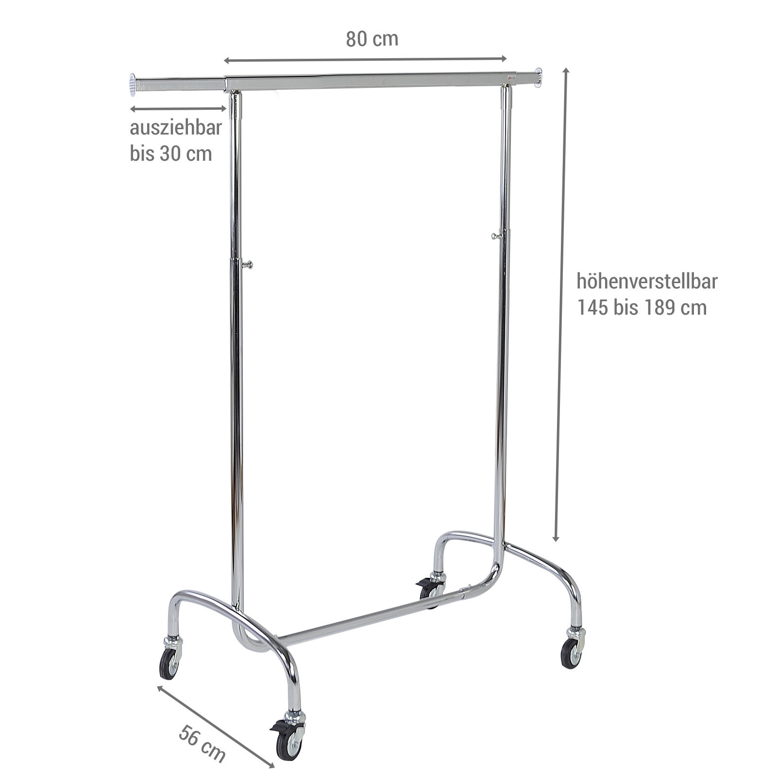 Rollstnder Basic 80R, hhenverstellbar Bild 5