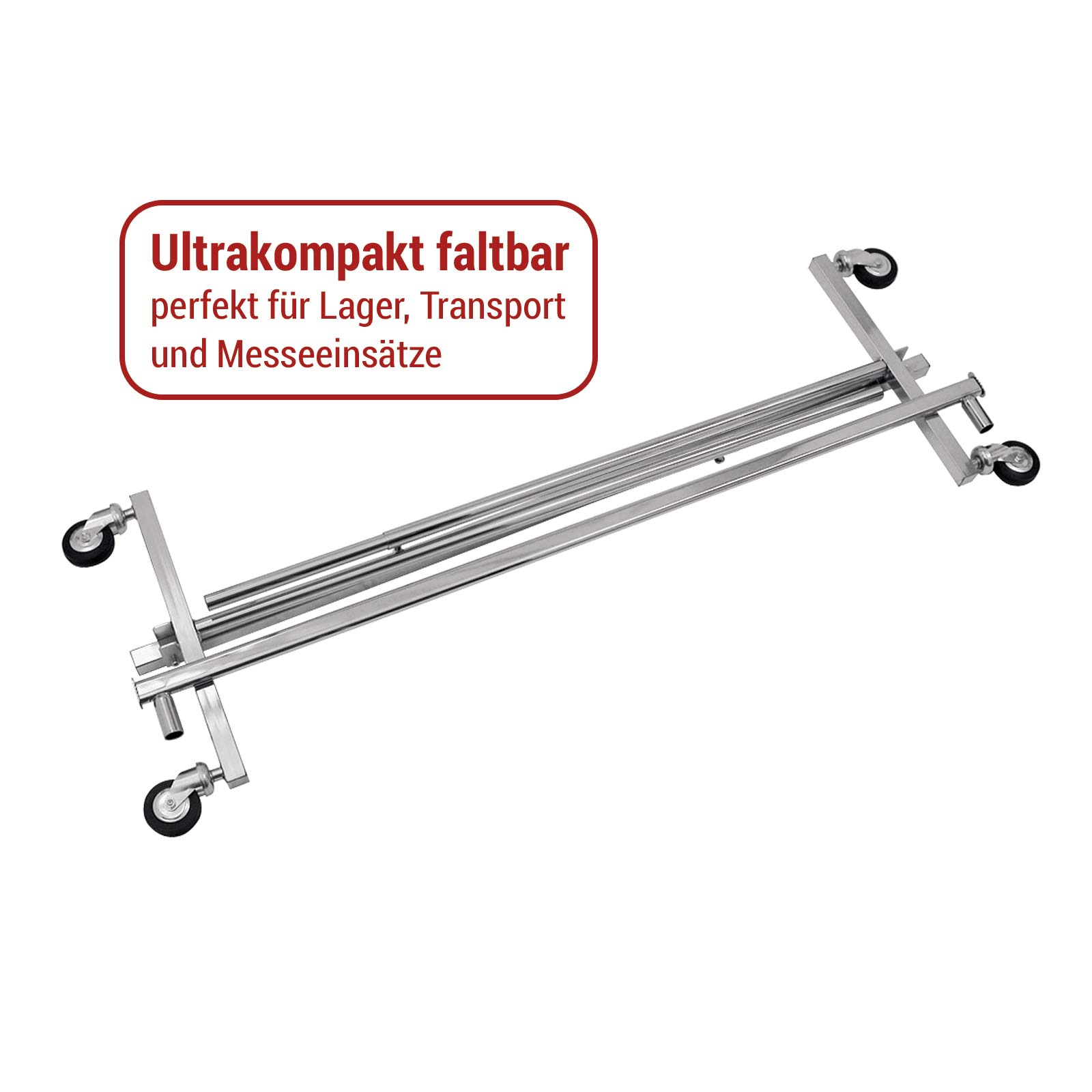 Reiserollst�nder klappbar, verchromt Bild 3