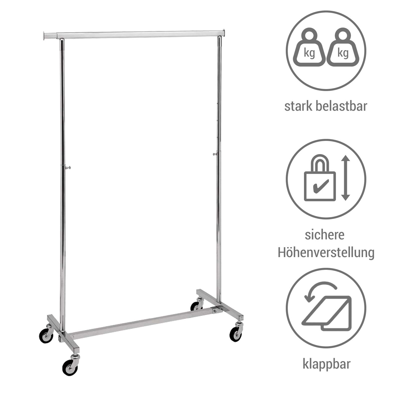 Reiserollst�nder klappbar, verchromt Bild 4