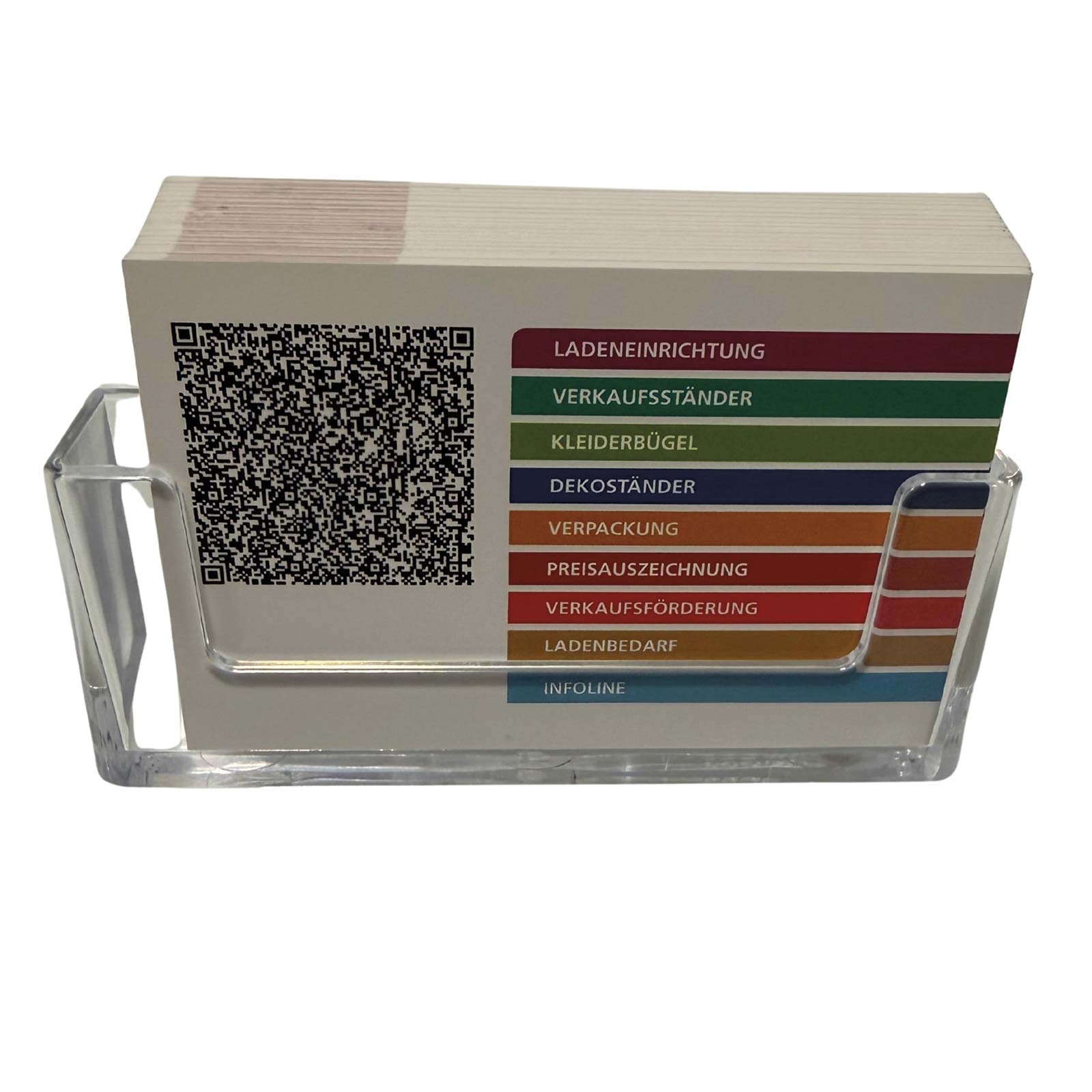 Wandvisitenkartenhalter einfach 93x18 mm