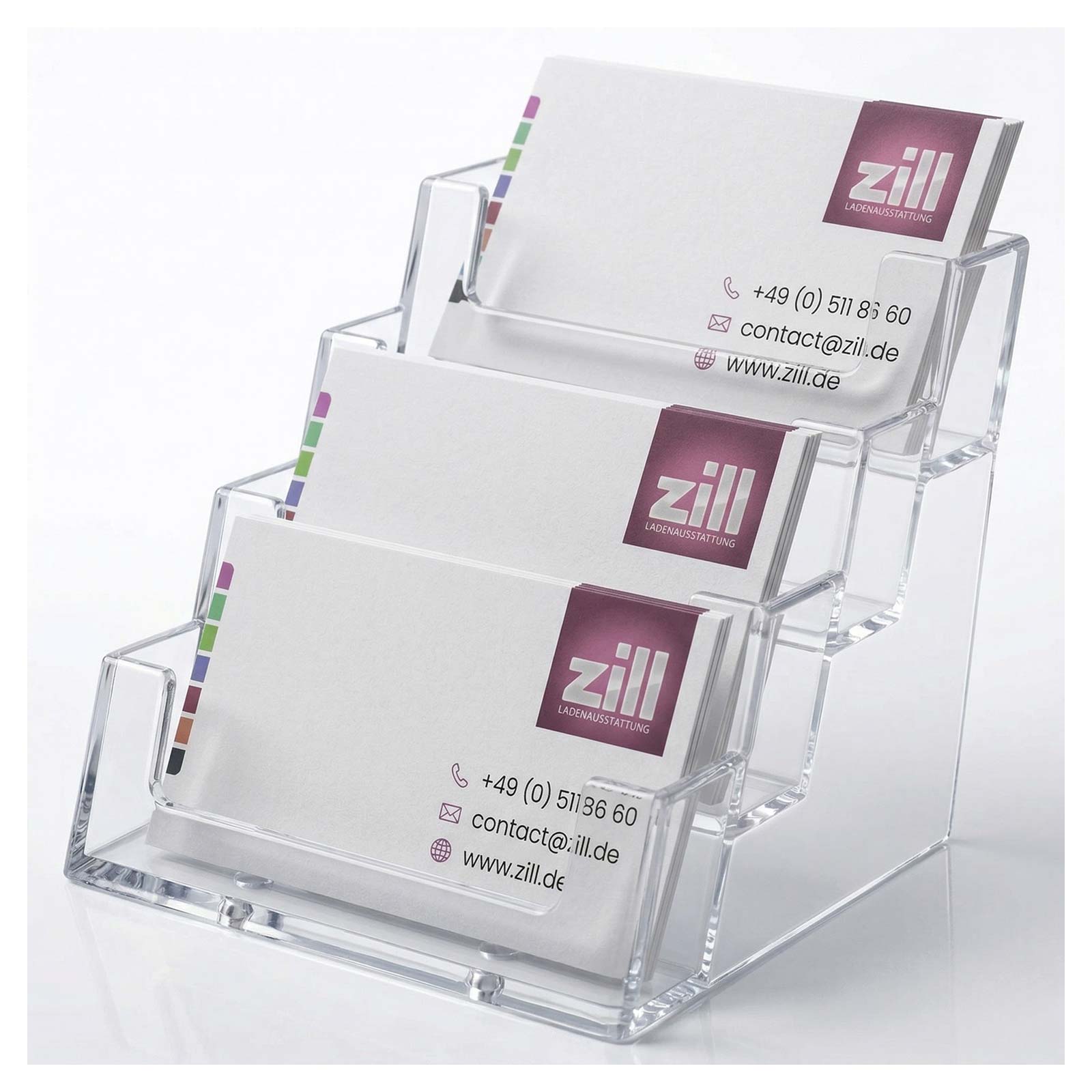 Tischvisitenkartenhalter 4-fach