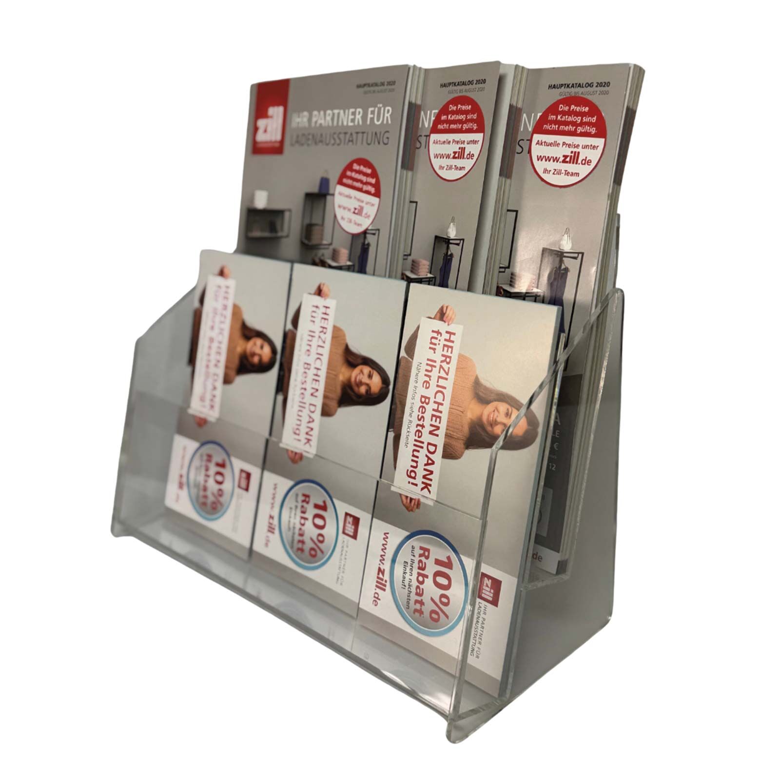 Prospektst�nder Acryl 2�DIN A4 quer (33x25 cm)