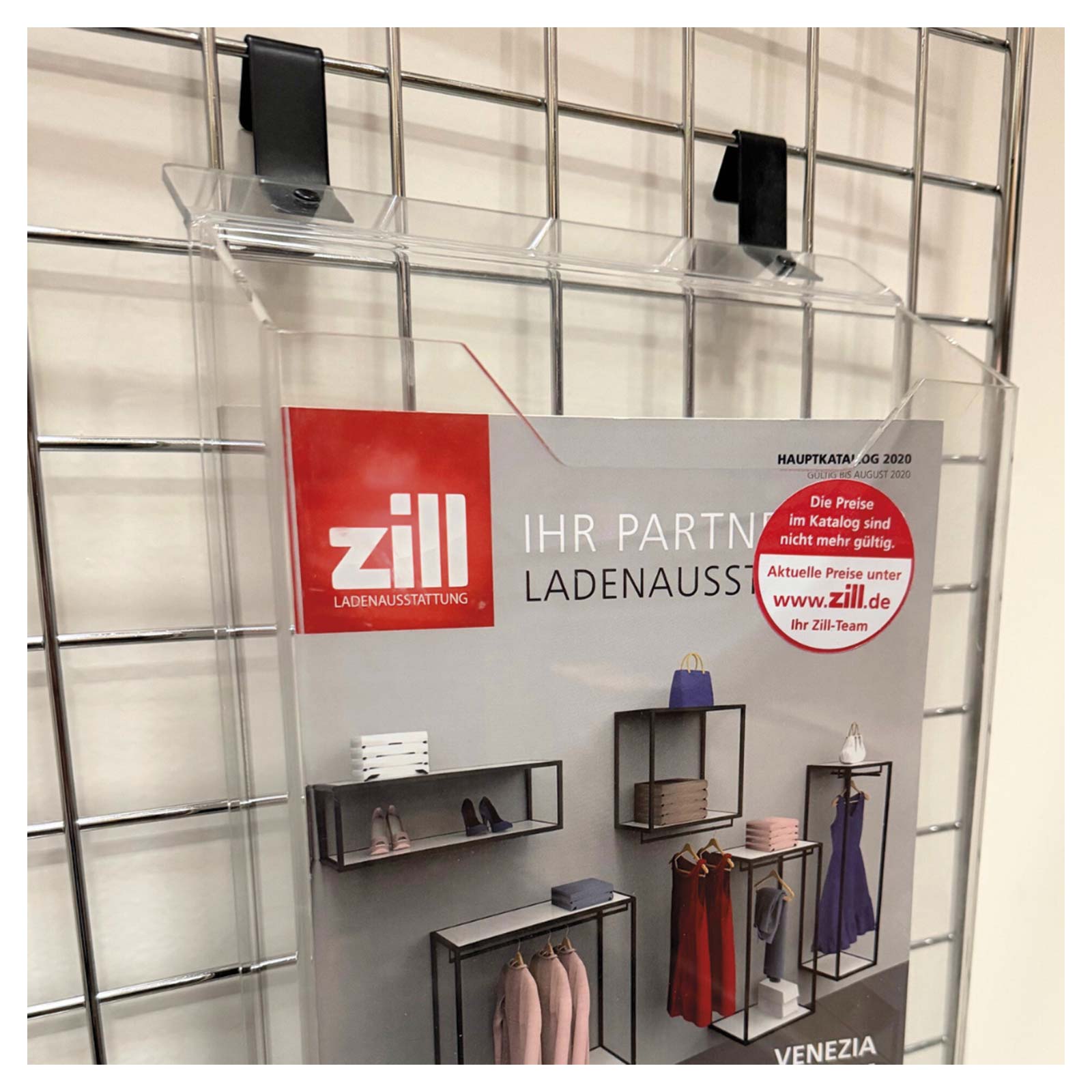 Prospekthalter /DIN A4 Acryl/ohne Haube