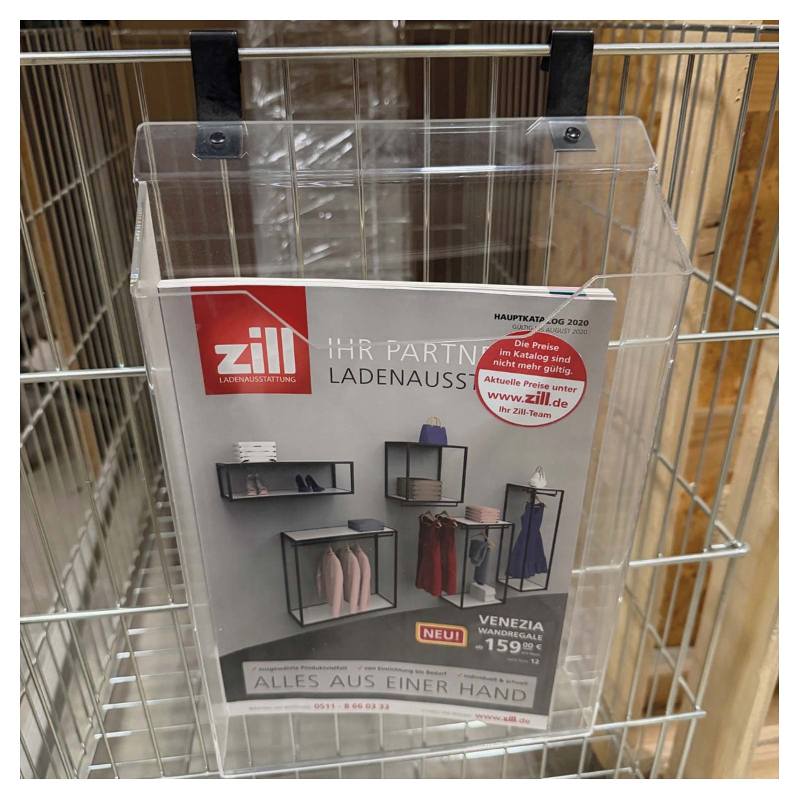 Prospekthalter /DIN A4 Acryl/ohne Haube Bild 2