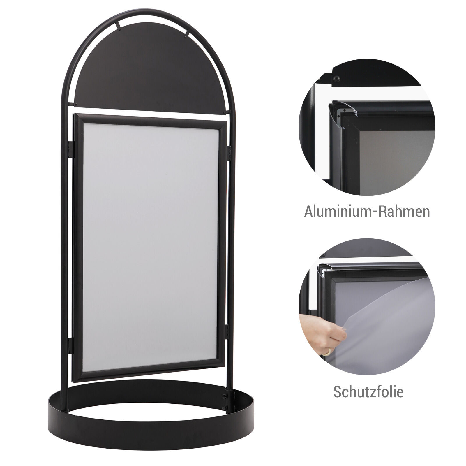 Kundenstopper City Sign DIN A1 schwarz Bild 4