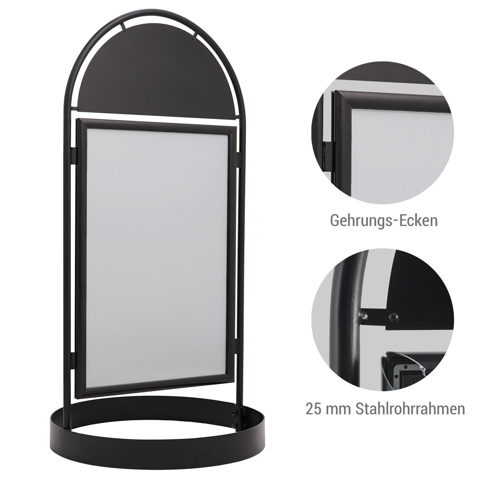 Kundenstopper City Sign DIN A1 schwarz Bild 5