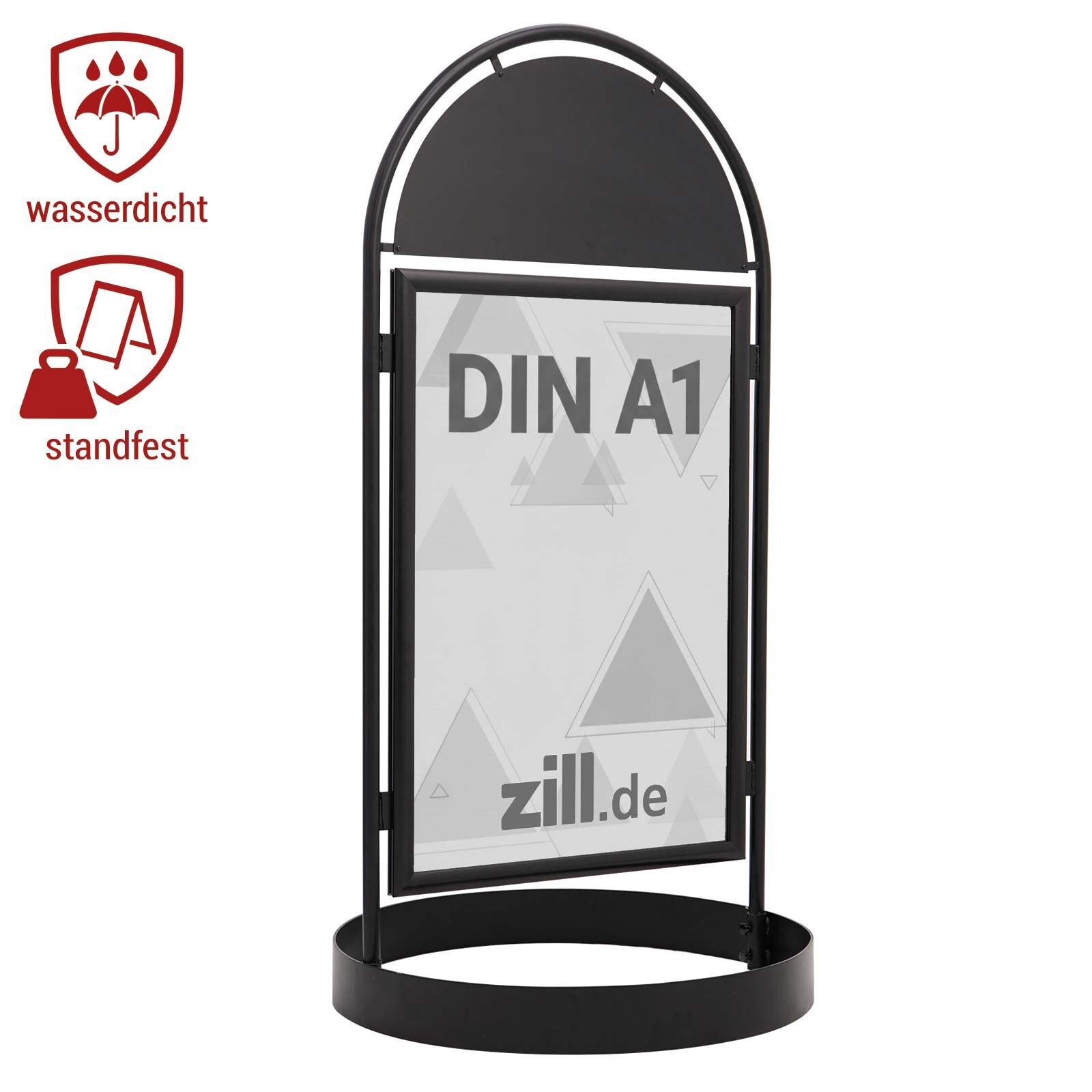 Kundenstopper City Sign DIN A1 schwarz