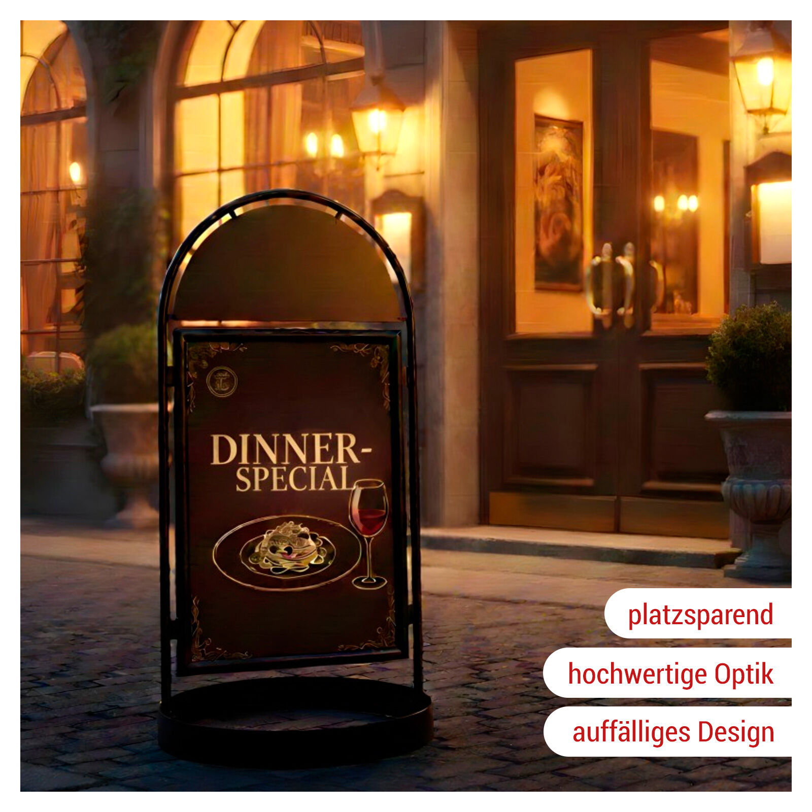 Kundenstopper City Sign DIN A1 schwarz Bild 2