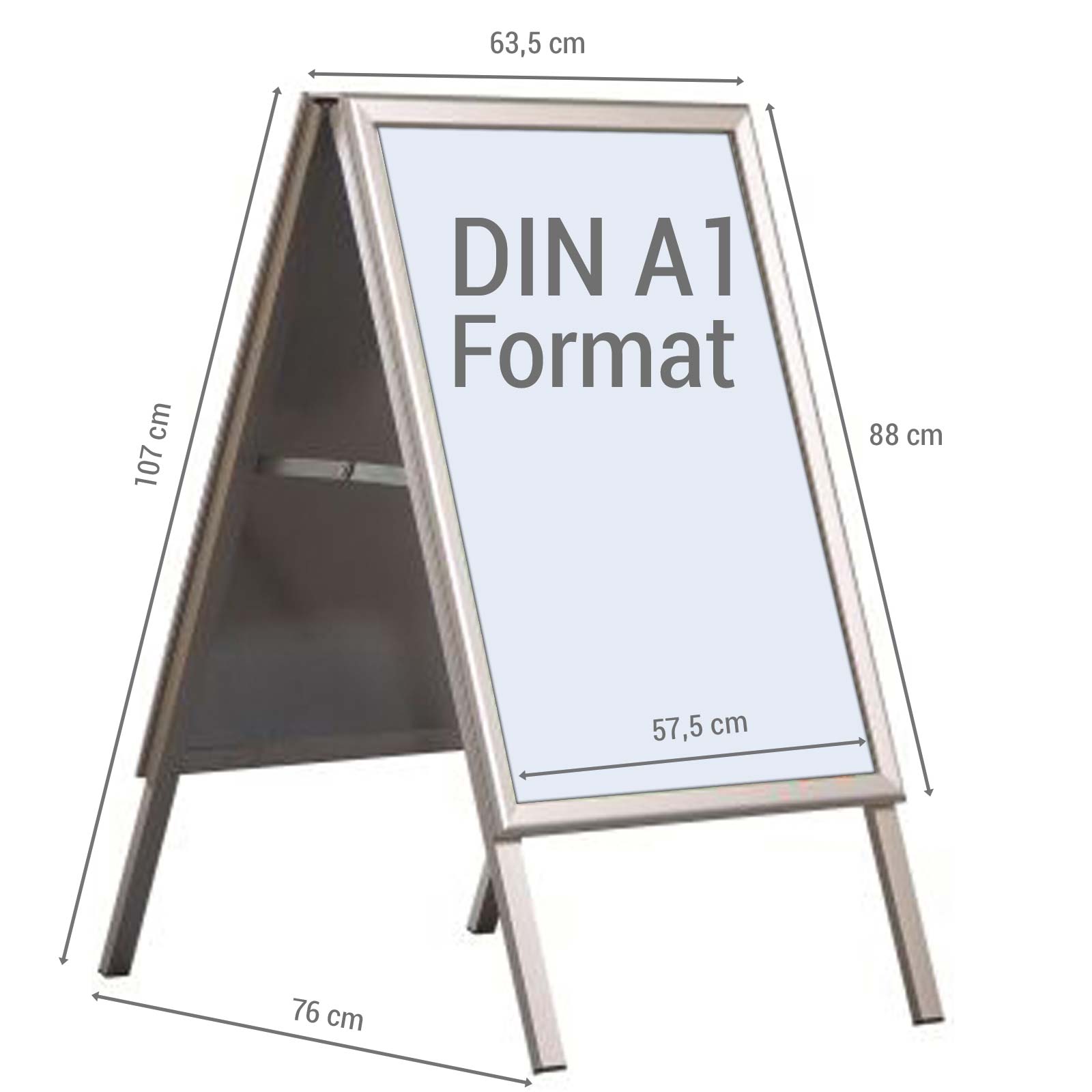 Kundenstopper Classic mit Gehrungsecken DIN A1 Bild 3