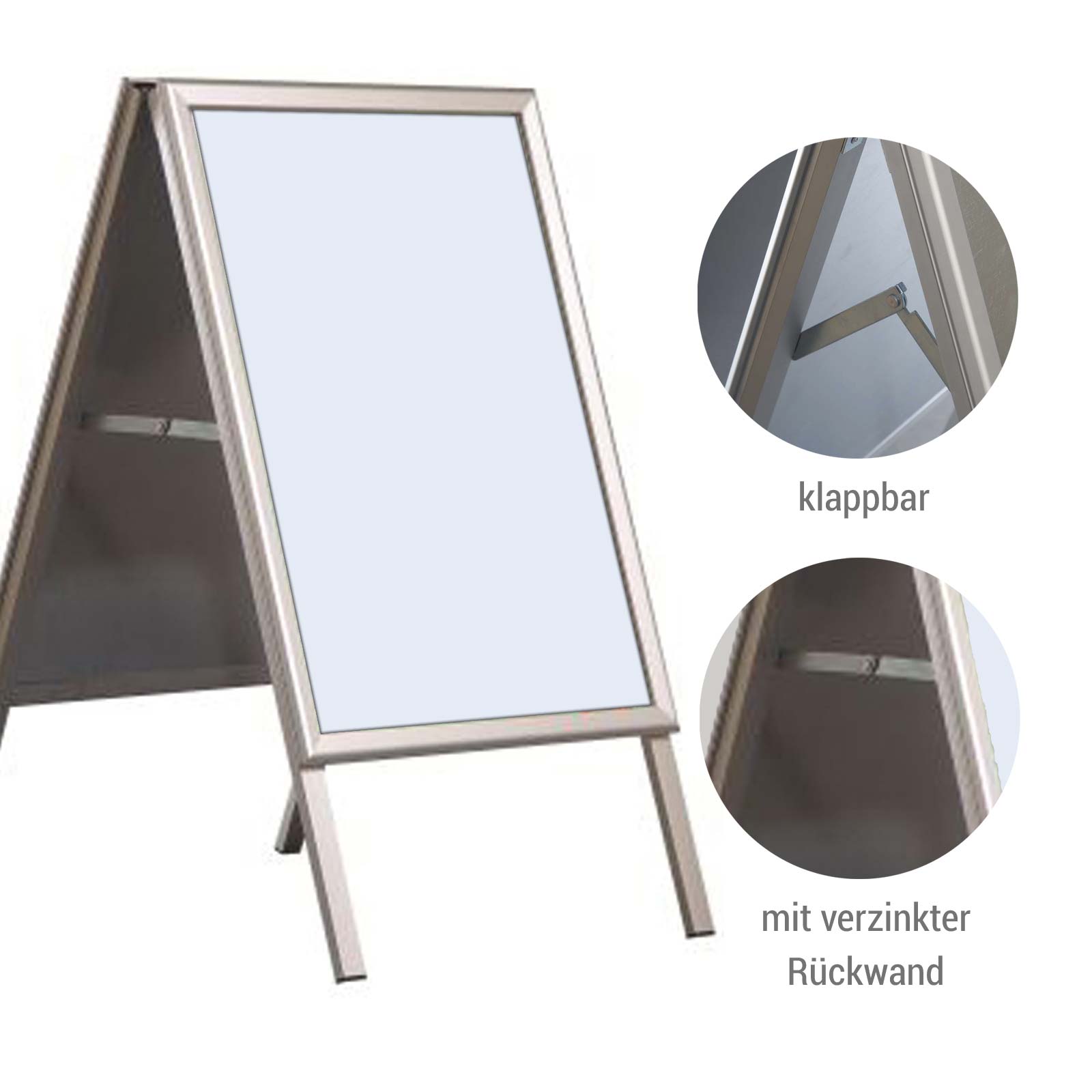 Kundenstopper Classic mit Gehrungsecken DIN A1 Bild 5