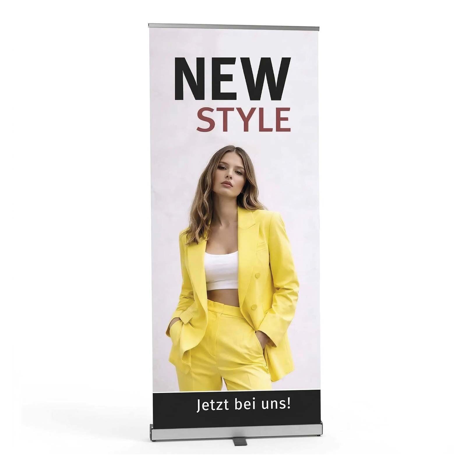 Rollbanner 85x200 cm mit Tasche, einseitig