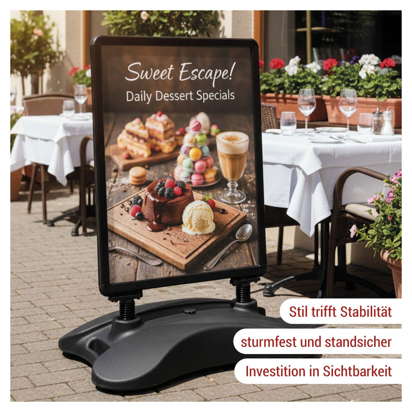 Kundenstopper Zillux Pro DIN A1 schwarz Bild 2