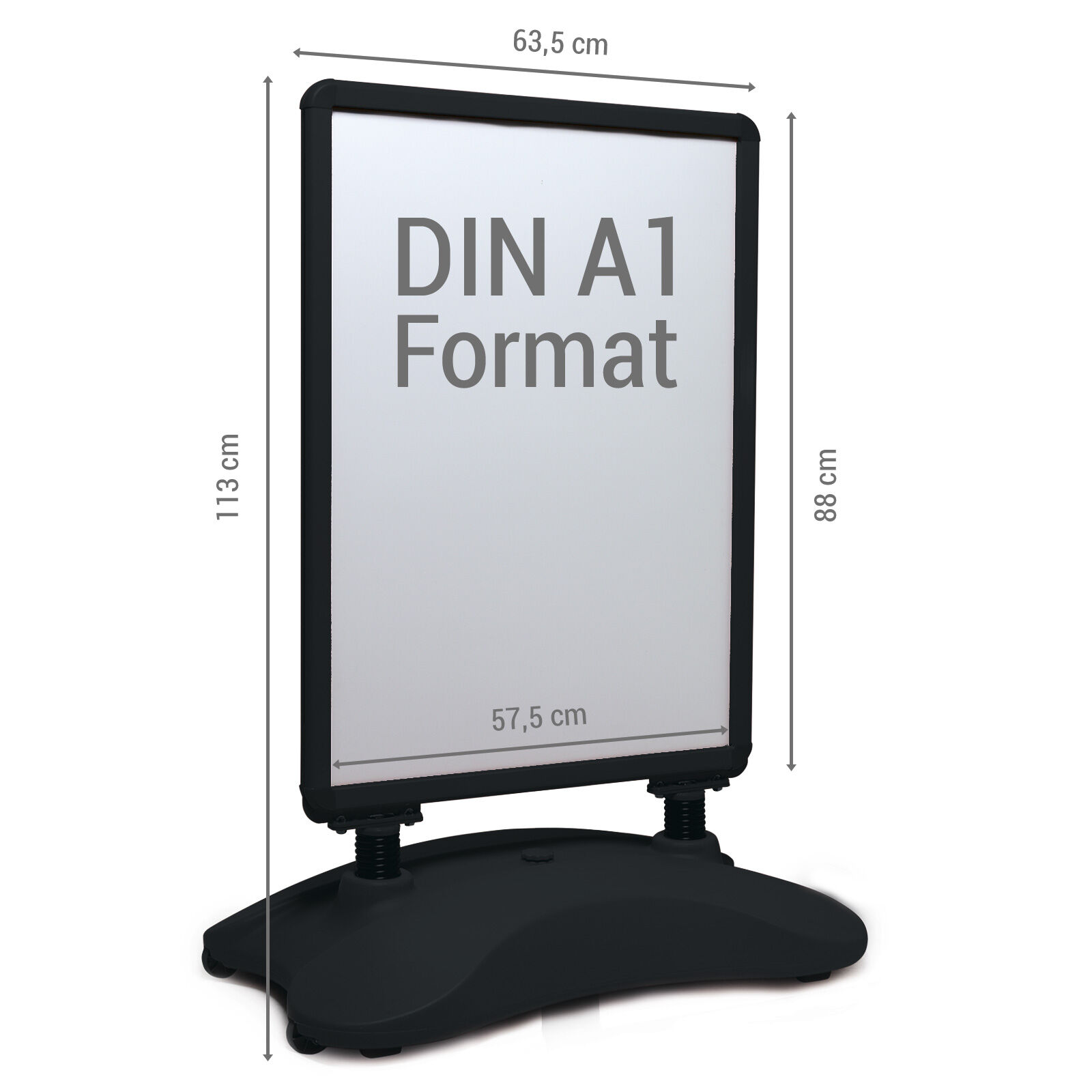 Kundenstopper Zillux Pro DIN A1 schwarz Bild 3