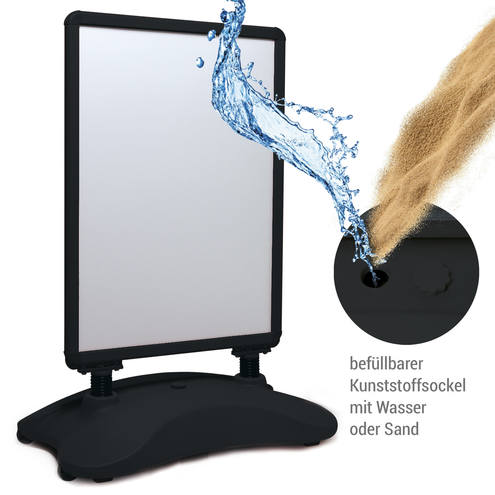 Kundenstopper Zillux Pro DIN A1 schwarz Bild 5