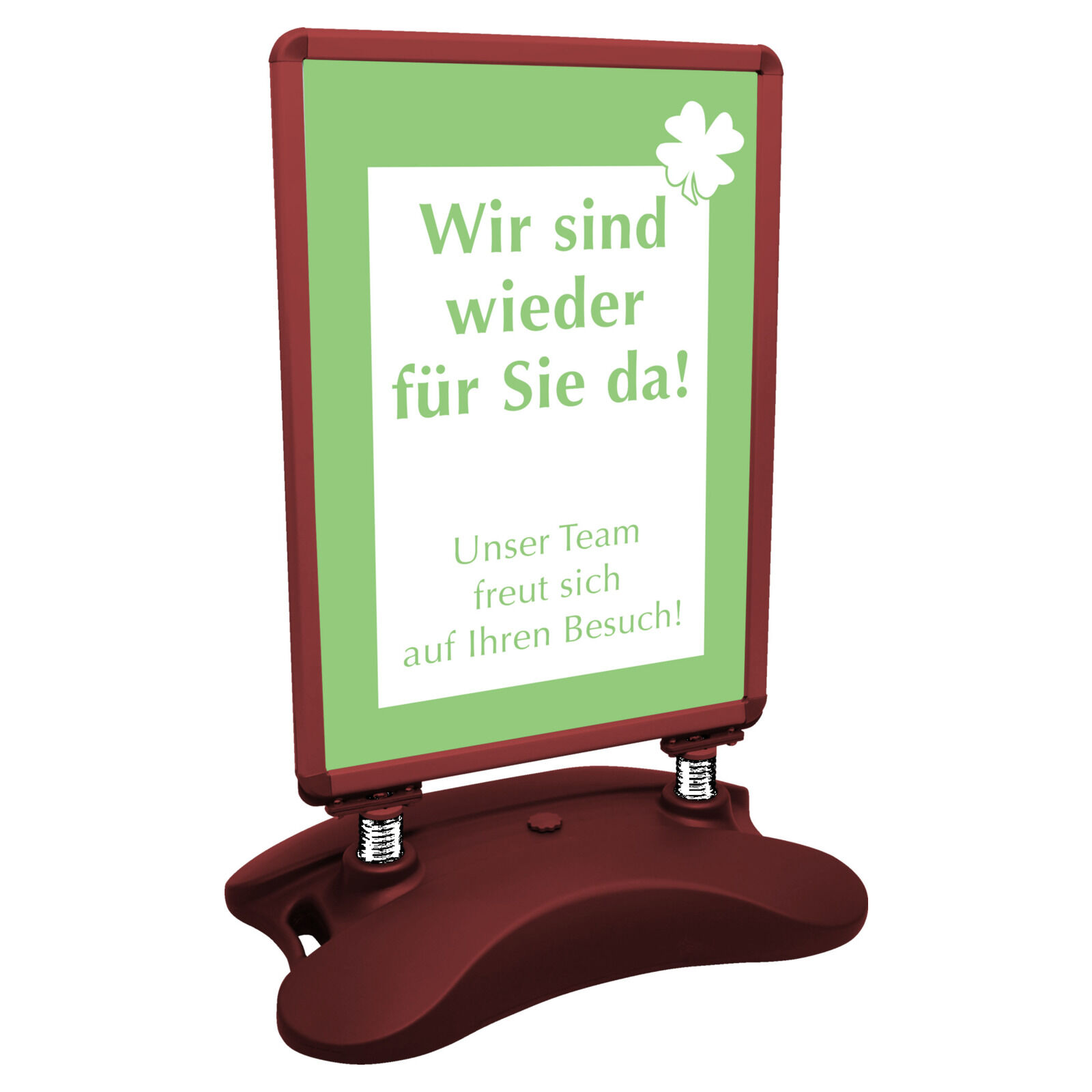 Kundenstopper Zillux Pro DIN A1 rot Bild 2