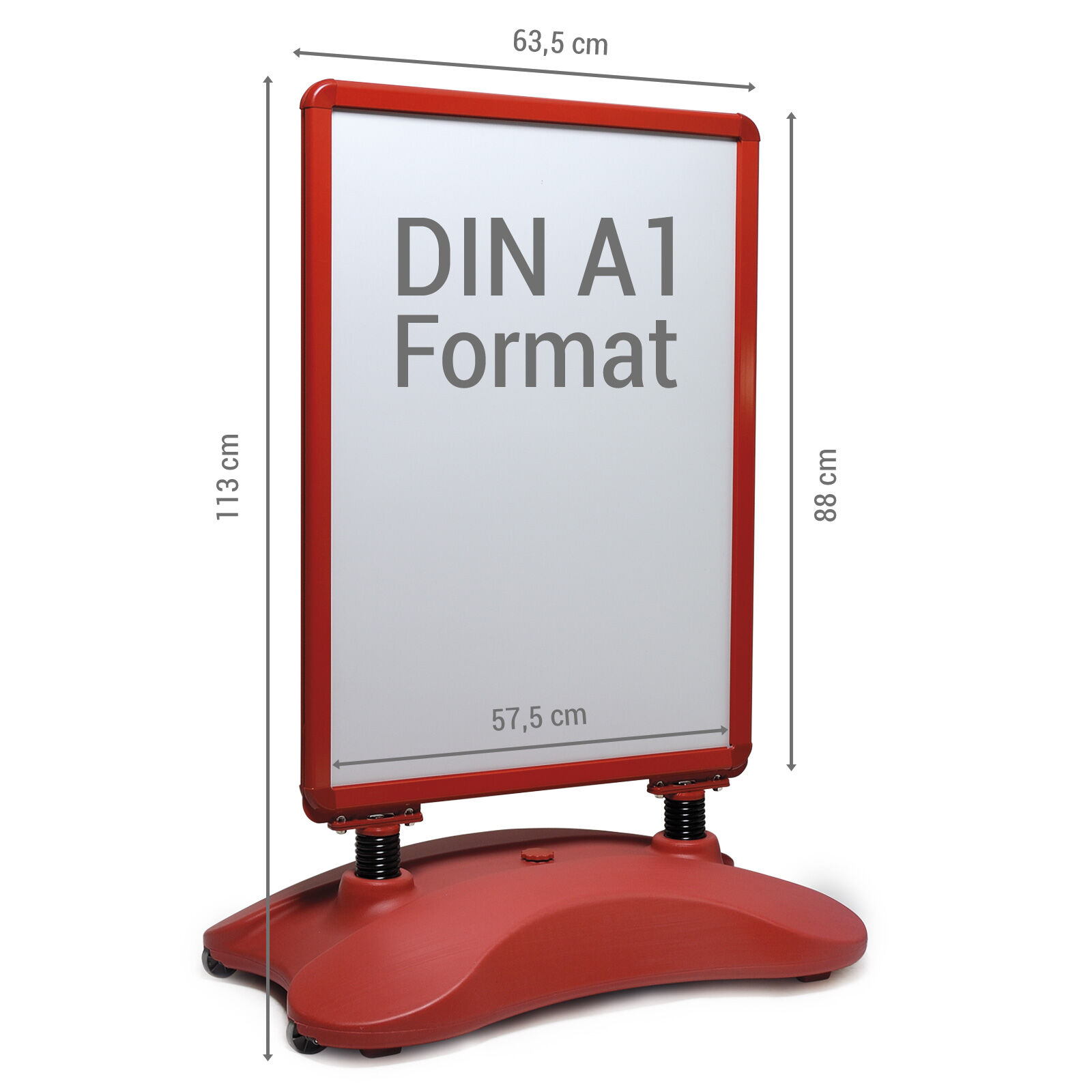 Kundenstopper Zillux Pro DIN A1 rot Bild 3