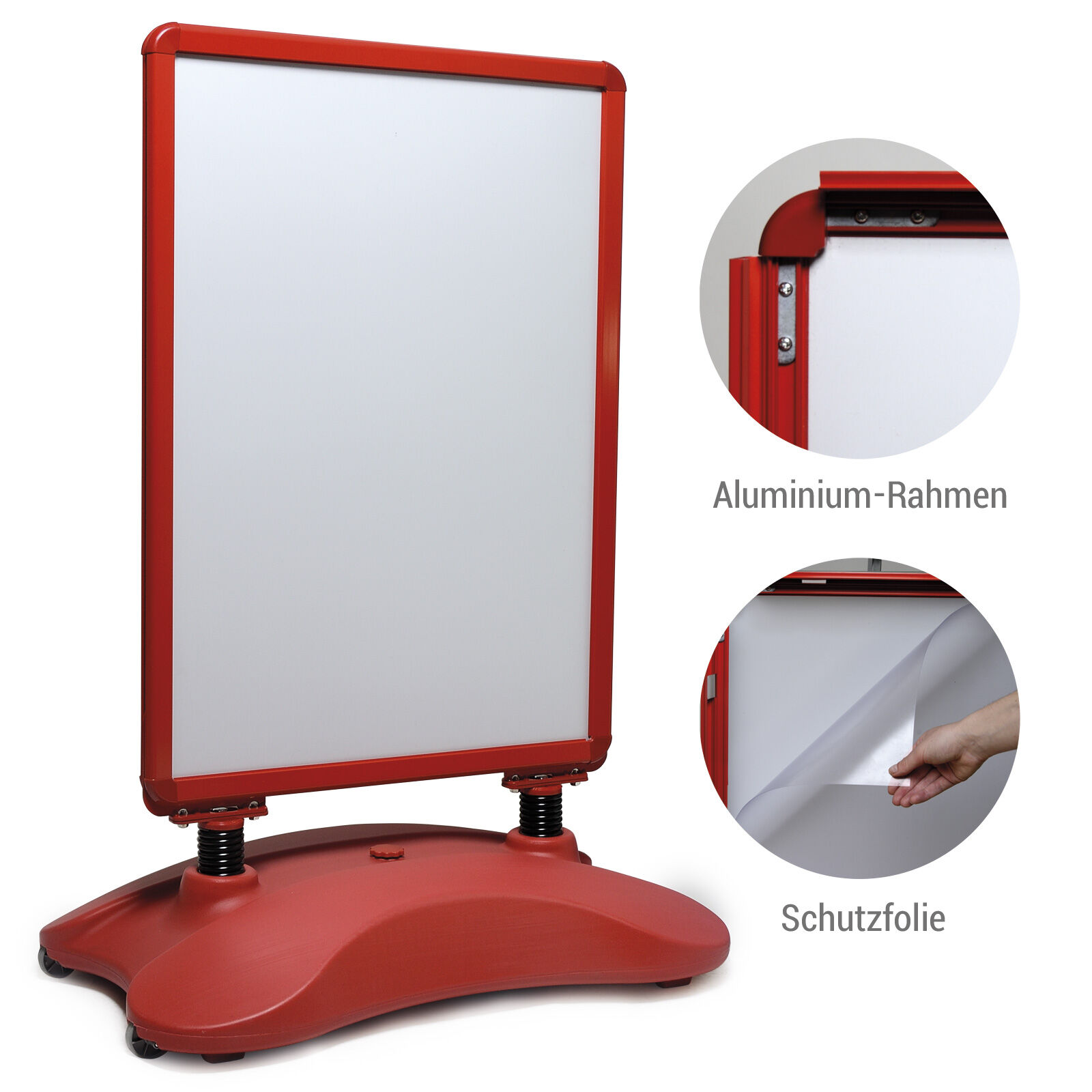 Kundenstopper Zillux Pro DIN A1 rot Bild 4