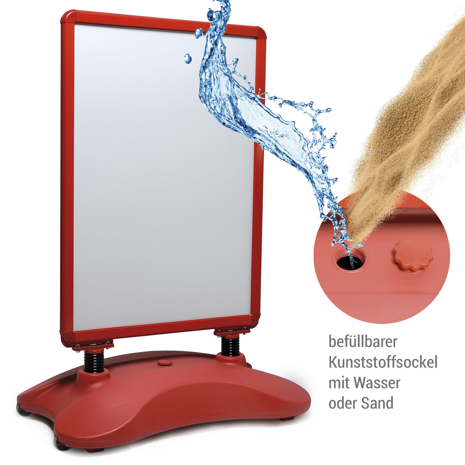 Kundenstopper Zillux Pro DIN A1 rot Bild 5