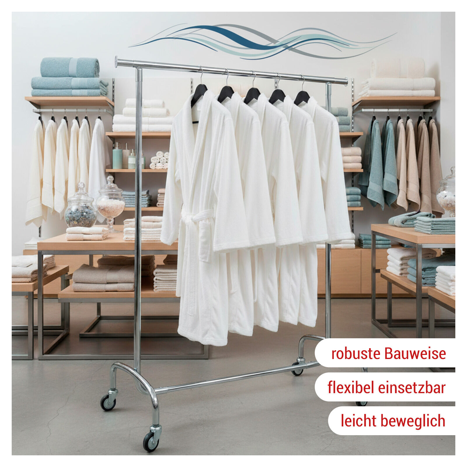 Rollstnder Basic 80R, starr Bild 2