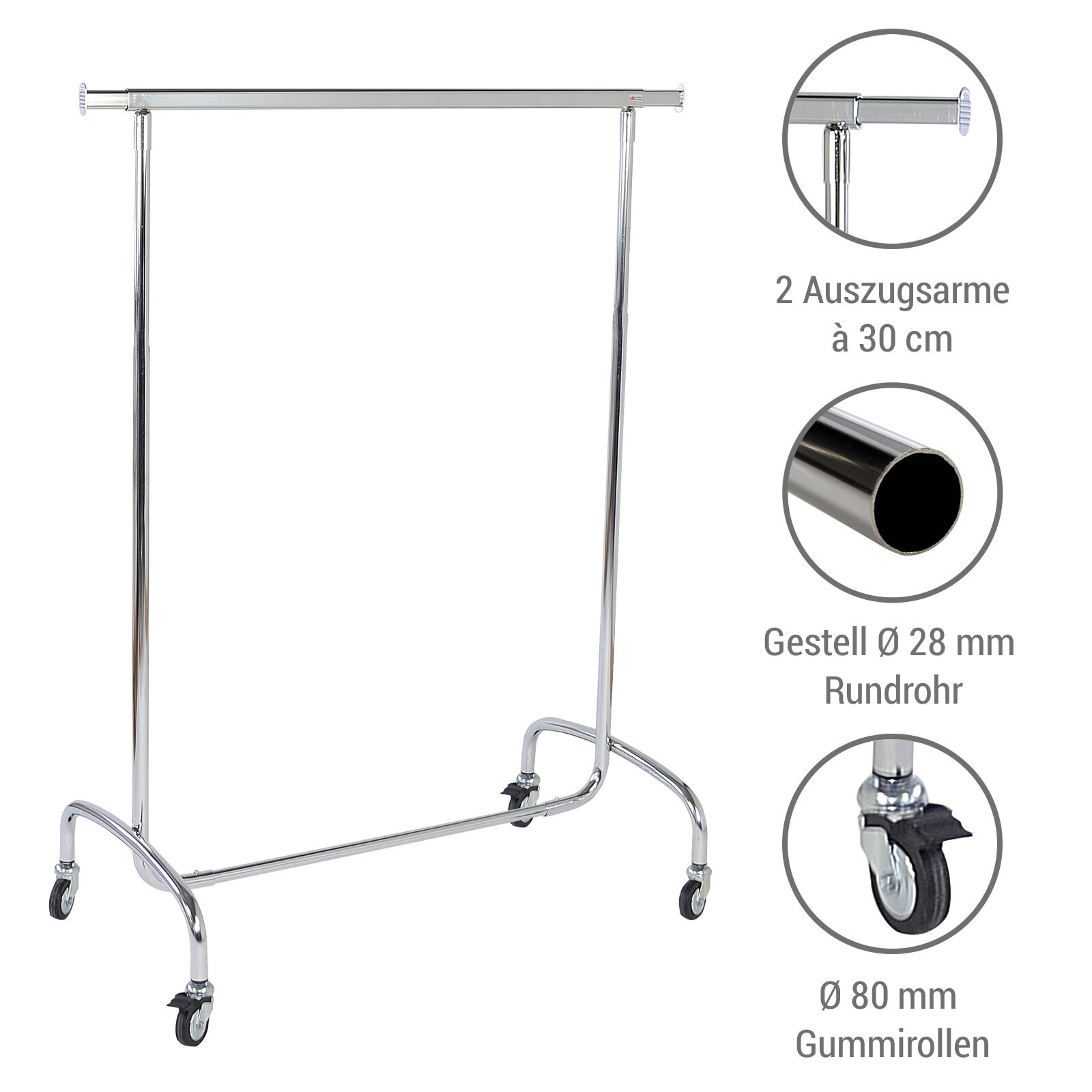 Rollstnder Basic 80R, starr Bild 4