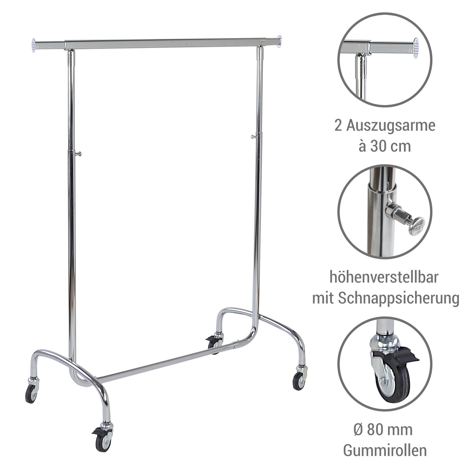 Rollstnder Basic 80R, hhenverstellbar Bild 4