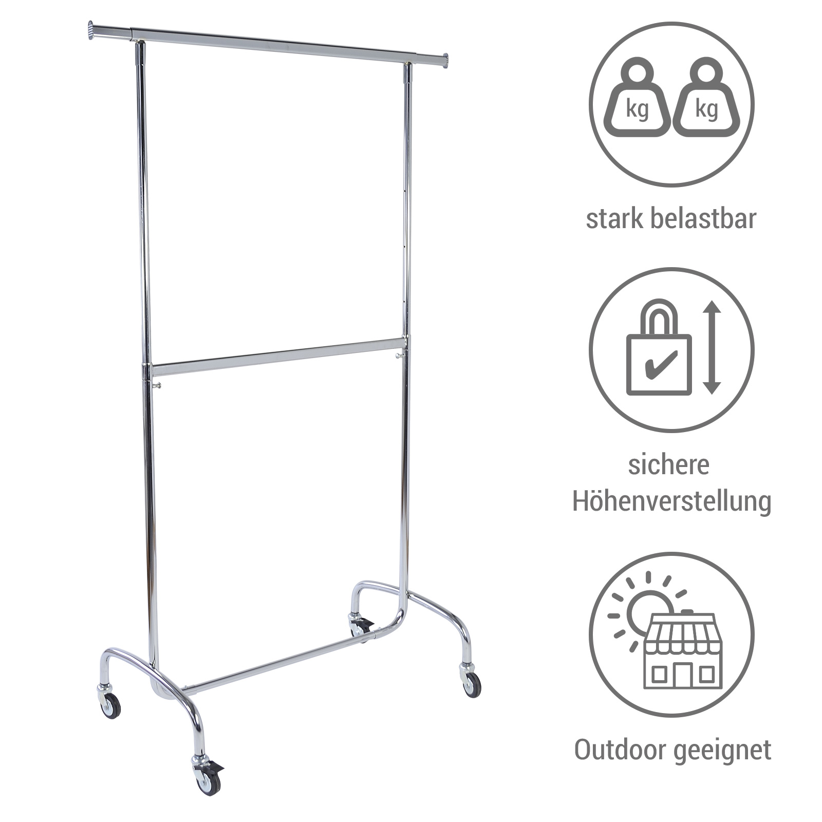 Rollst�nder Basic mit 2 Tragestangen Bild 3