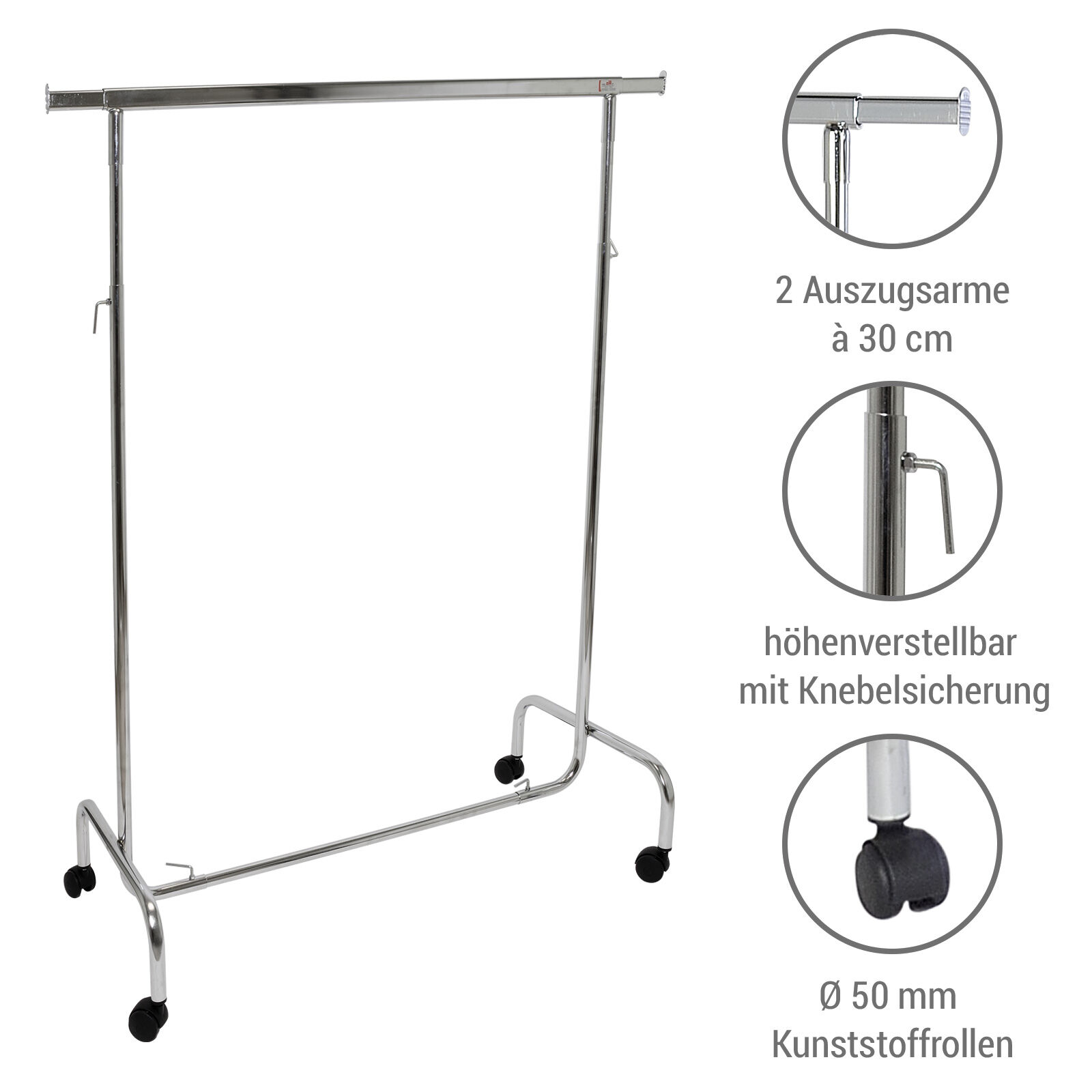 Rollstnder Simply II  H/100/50R Bild 4