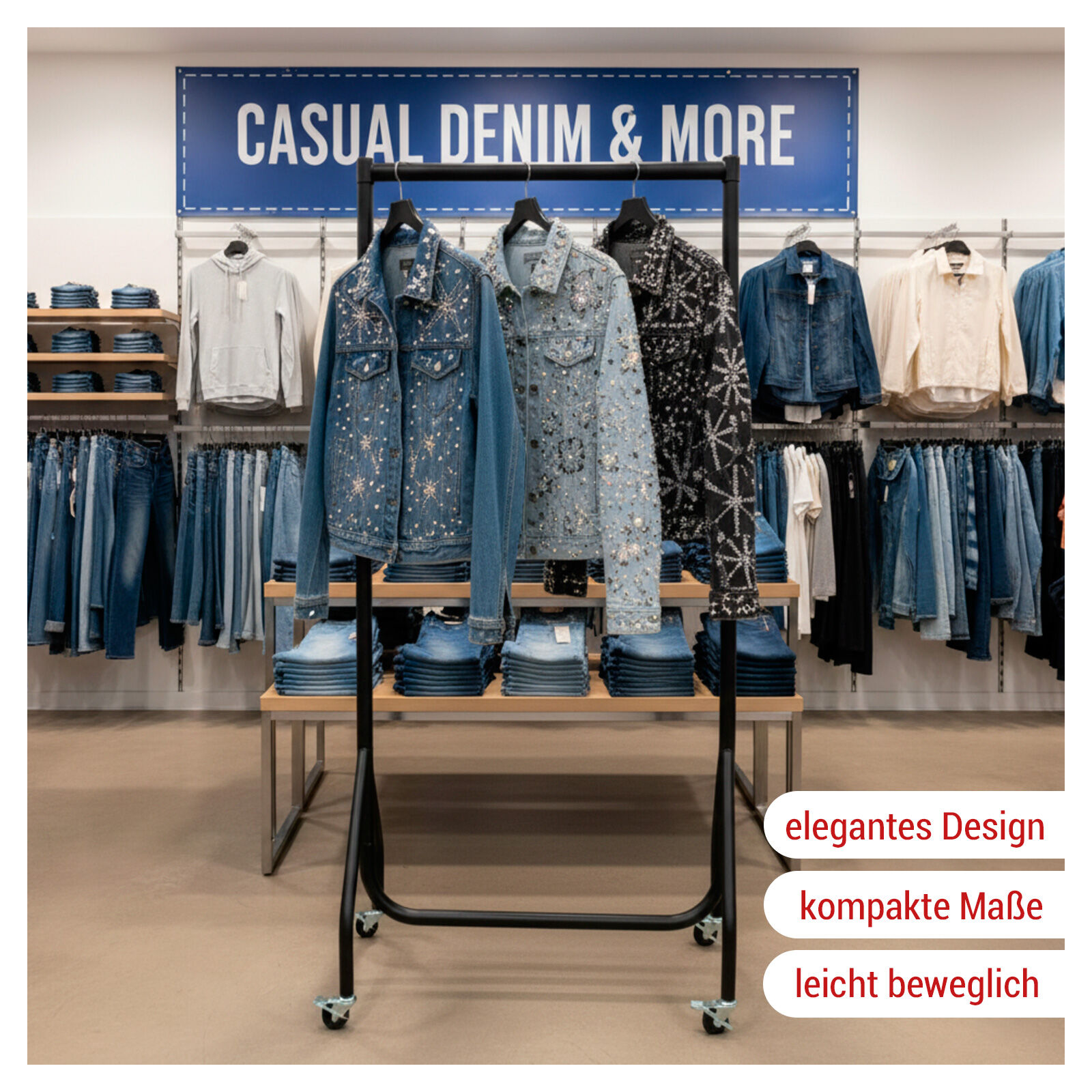 Rollstnder Drop, schwarz Bild 2