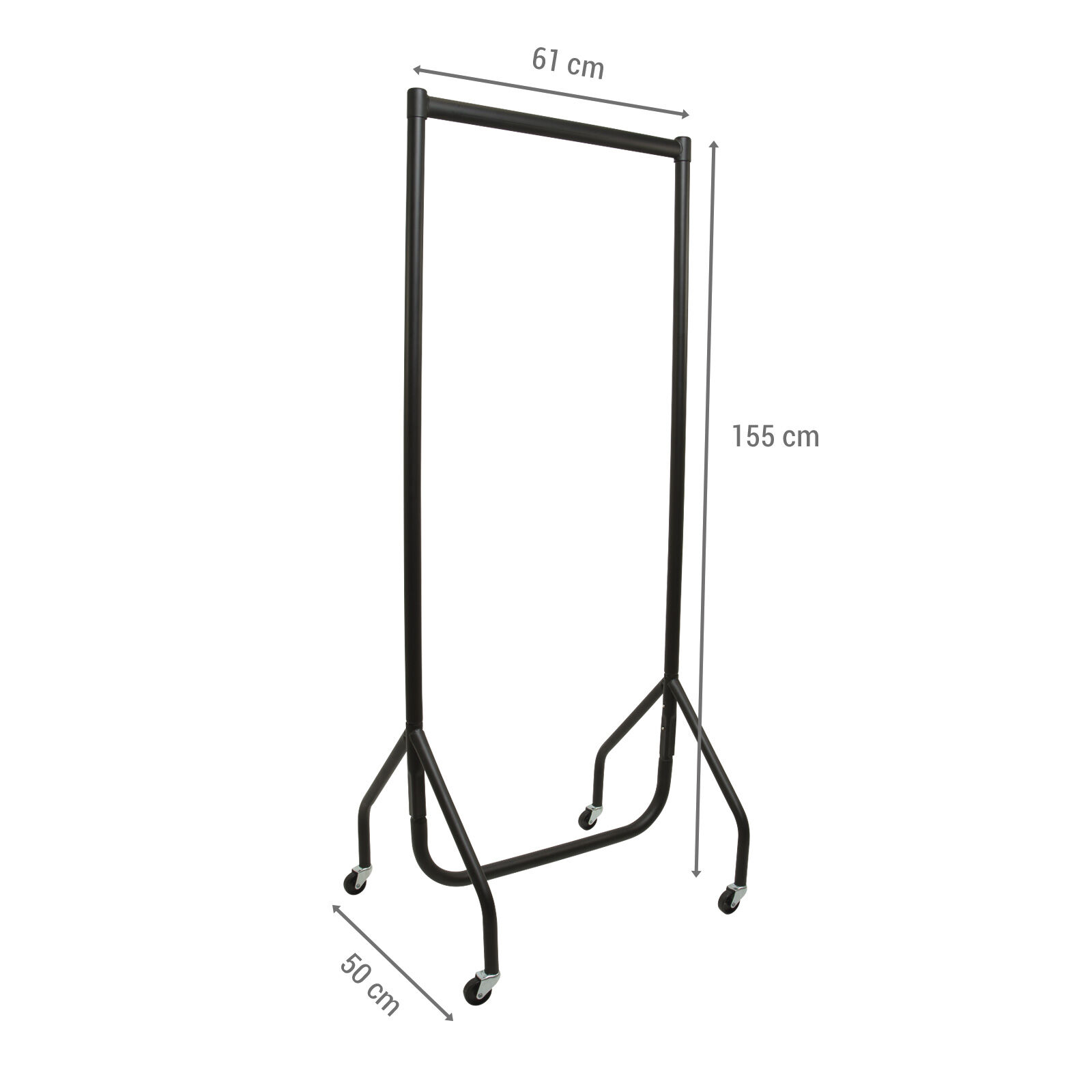 Rollstnder Drop, schwarz Bild 5