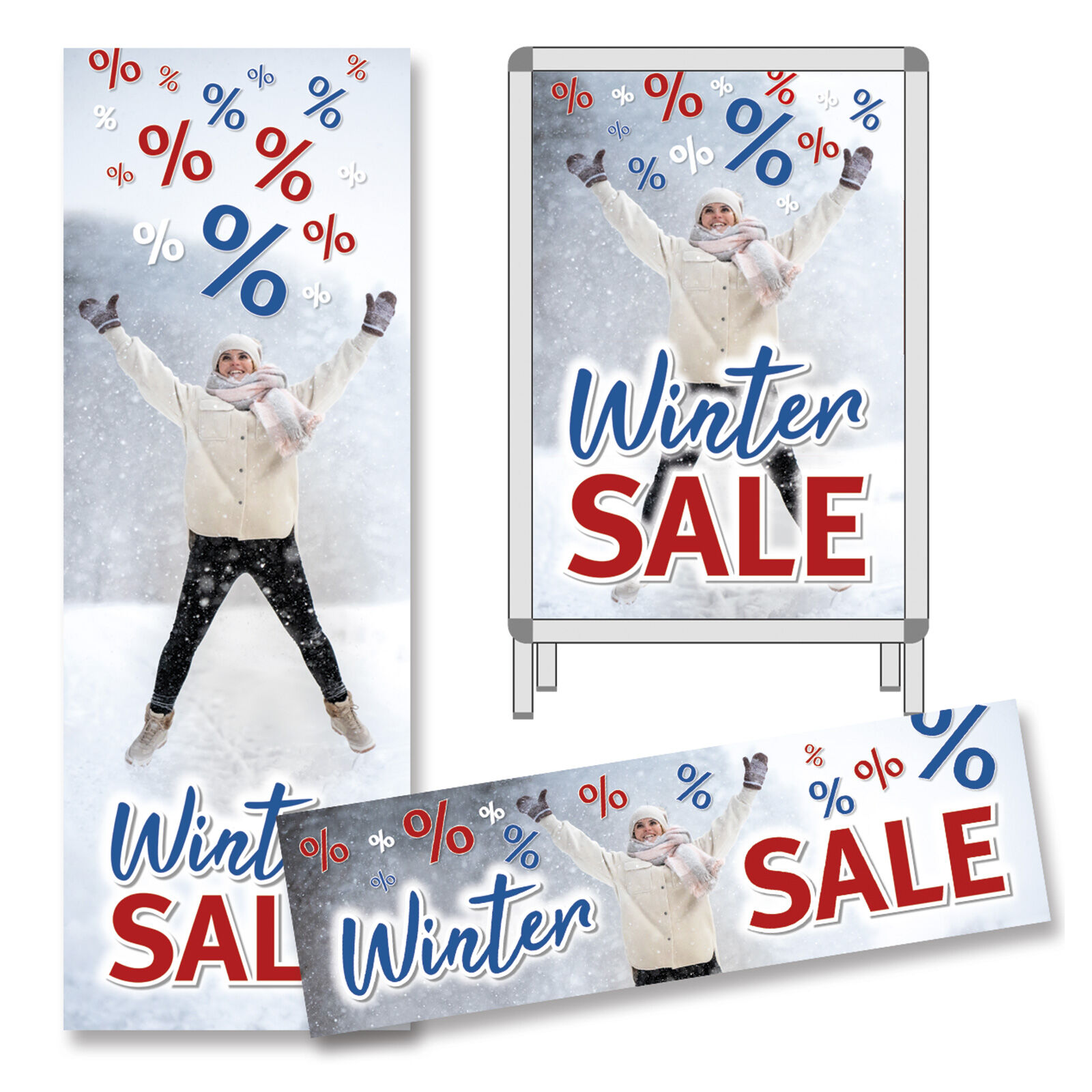 Deko-Sortiment Winter SALE, 3-teilig