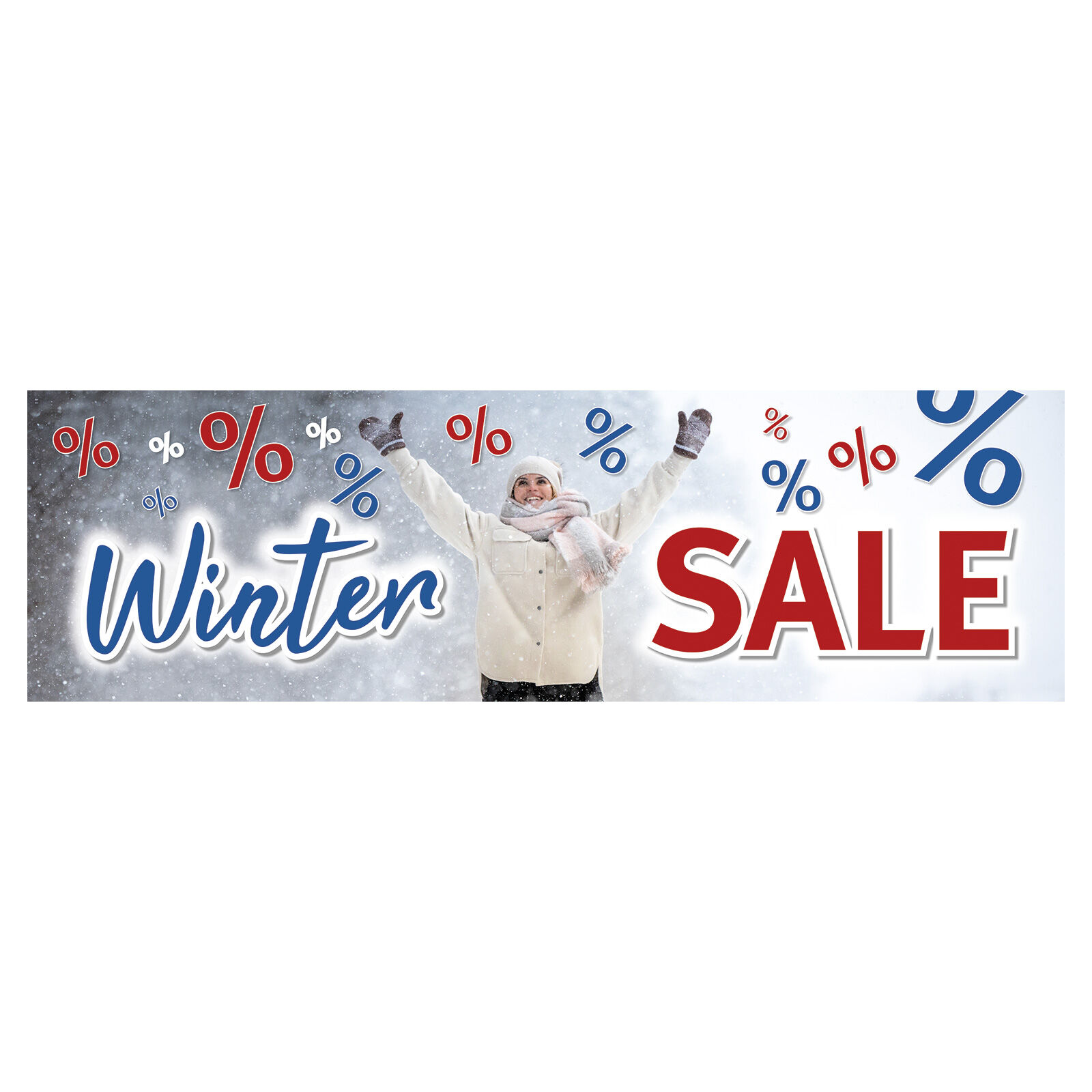 Papierplakat Winter SALE 100x30 cm