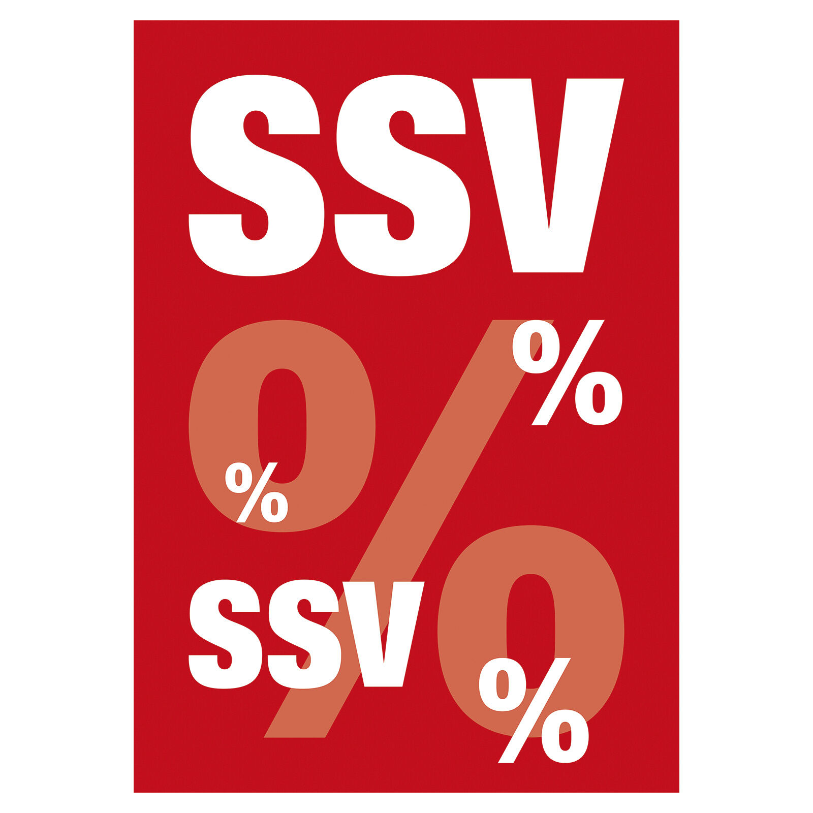 Plakat SSV %, DIN A1