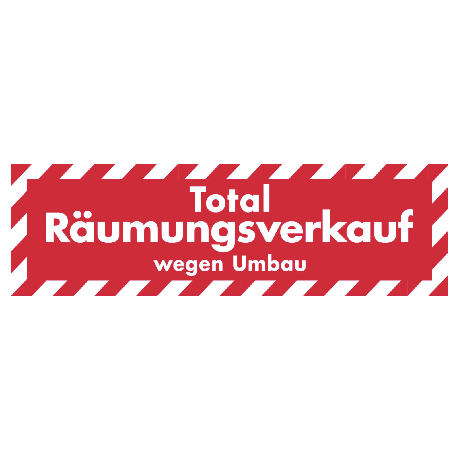 Aufkleber Total R�umungsverkauf