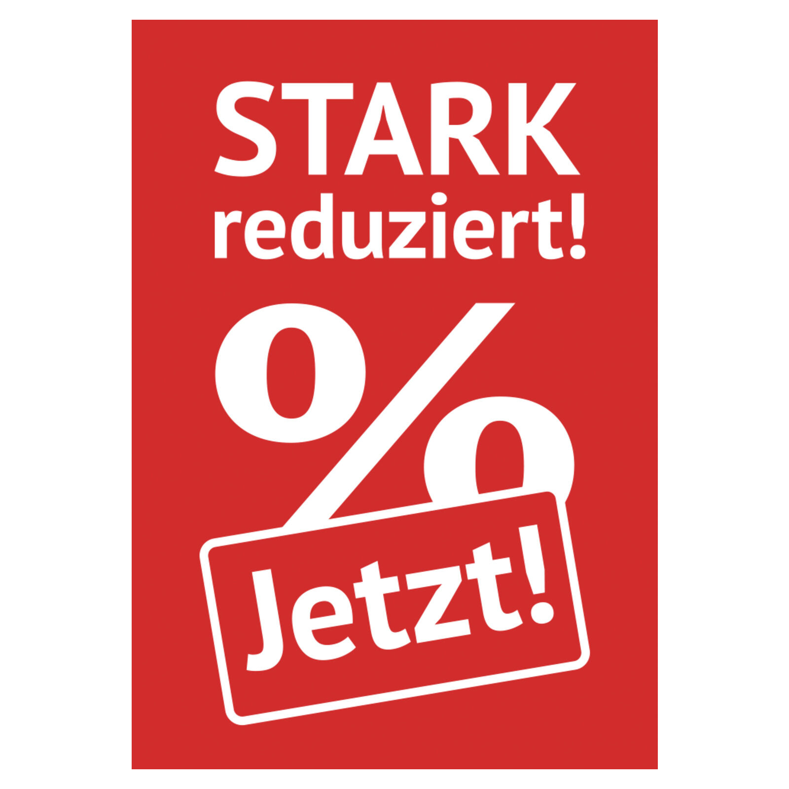 Plakat Jetzt! Stark Reduziert % DIN A1 Bild 2