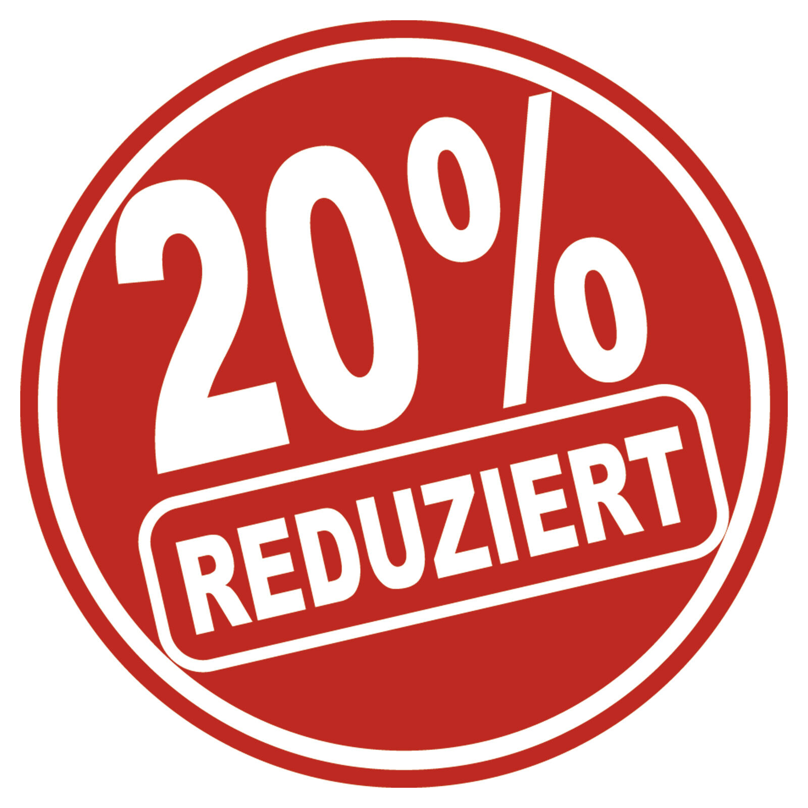 Runder Aufkleber REDUZIERT  32 cm